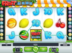 Fruit Shop es un ejemplo de juego clásico de tragaperras