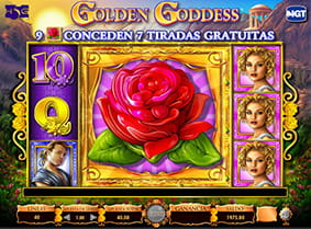 giros gratis en el slot Golden Goddess