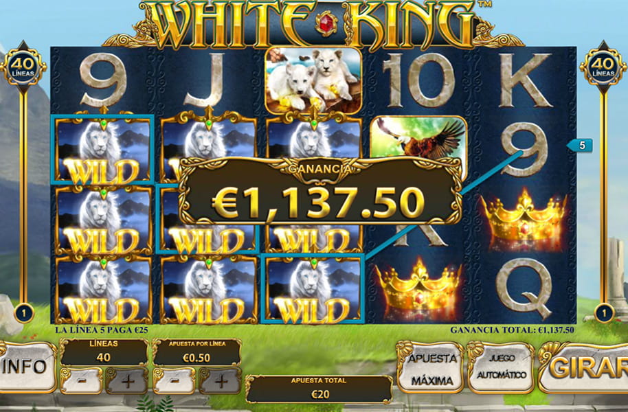 gran premio en el slot White King