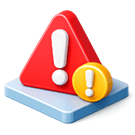 Un triángulo rojo y un triángulo amarillo con signo de atención.